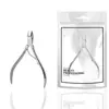 Tijeras para Uñas de Acero Inoxidable Personalizadas, Pinzas para Cutícula, Pinzas de Belleza, Tijeras para Cutícula Espejo Plateado de Acero Inoxidable, Herramientas de Manicura 8715
