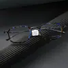 Armazones de Gafas de Titanio Puro para Hombres y Mujeres, Armazones Completos de Titanio, Gafas de Armazón de Placa, Se Pueden Equipar con Graduación para Miopía