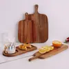 Tabla de Cortar de Madera Maciza Tabla de Cortar de Cocina con Asa para Verduras y Frutas, Portátil para Acampar al Aire Libre, Adecuada para Guardar Comida Cocinada y Frutas