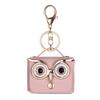 Bolsa para Auriculares con Tachuelas de Imitación de Cuero Transfronteriza, Mini Bolsa para Monedas de Búho, Bolsa con Llavero, Regalo de Vacaciones en Stock