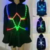 Luz Led Emissora Props de Performance Esportiva ao Ar Livre Laser Colorido Rgb Harness Slim-Fit Barra Ktv Parkour Luz que Muda de Cor