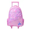 Mochila Escolar con Carrito Australiana de Gran Capacidad, Diseño de Dibujos Animados, Mochila con Ruedas para Estudiantes de Primaria y Secundaria