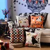 Fronhas de Halloween Mais Vendidas da Amazon, Decorações de Feriado, Capas de Almofada de Tecido para Casa, Fronhas Personalizadas Transfronteiriças