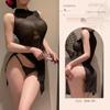 Lingerie Sexy Cheongsam para Mulheres, Estilo Abstinência, Tamanho Grande Qqny Diversão de Casal Sem Virilha Roupa de Dormir Sexy