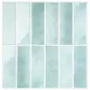 Adhesivos de Azulejo Decorativos para Colgar en la Cocina, Diseño Grueso Tridimensional Autoadhesivo, Rayas Verticales, Sencilla Renovación, Pegatinas de Renovación
