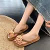 Chanclas de Suela Blanda para Celebridades de Internet, Chanclas Planas Antideslizantes de Dibujos Animados Lindos para Mujer, Nuevo Estilo Verano 2025