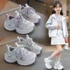 Zapatos Casuales de Princesa para Niñas 2026 Otoño Nuevos Zapatos Deportivos Transpirables Suela Suave Antideslizantes Modernos Zapatos de Papá para Niños