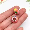 1 Contas Coloridas de Resina com Furo Grande para Pulseira DIY Furo Reto Contas Soltas Acessórios de Joias Artesanais para Mãos Pacote de Material Atacado