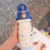 Taza Térmica de Acero Inoxidable 316 con Dibujos Animados, Portátil de Alto Valor para Mujer, con Doble Popote, Taza de Agua, Tetera para Niños