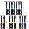 Puntas de Destornillador Hexagonales Negras de Forma Especial, Brocas Magnéticas para Taladro Eléctrico, Juego de Brocas Combinadas Hexagonales de Vástago Especial, 50 Piezas