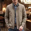 Otoño 2026 Transfronterizo Amazon Color Sólido 3D Estilo Old Money Chaqueta Nueva Versátil de Hombre Cuello Alto Chaqueta Cardigan Camisa