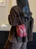 Bolsa de balde tecida em retalhos de nicho da moda, bolsa de telefone de viagem super popular e leve, bolsa de ombro e transversal da moda