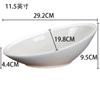 Huiyouda Bol de Cerámica Bol Grande Bol para Ensalada de Frutas Bol Inclinado Hotel Ktv Plato para Snacks con Forma de Barco Porcelana Chaozhou