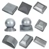 Tampão de extremidade de tubo quadrado de ferro Tapa-topo de grade Chapa estampada Vedação Tampa superior de grade Cobertura de fechamento Tampa de cobertura de feiura Aço zinco Decoração