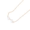 Simples Elegante Estilo Coreano Estilo Coreano Colar de Pérolas Artificiais All-match Banhado a Ouro Duas cores Doce Colar Clavícula Cadeia para Mulheres