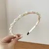 Diadema de Perlas para Mujer, Súper Estilo Hada, Estilo Romántico Francés, Nuevo Modelo Celebridad de Internet 2024, Accesorio Versátil para el Cabello para Lavarse la Cara, Diseño de Corona Alta