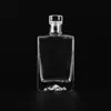 Botella pequeña de licor con tapa, Botella de licor de vidrio, Empaque con etiqueta de licor extranjero de 100 ml, Botella de licor vacía transparente al por mayor, Capacidad pequeña