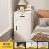 Mesa de Cabeceira para Uso Doméstico, Armário Baixo Simples Moderno, Armário de Armazenamento de Cabeceira, Gabinete de Gavetas para Quarto com Fechadura, Pequeno Armário de Armazenamento