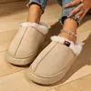 Chinelos de Algodão Birkenstock Feminino Outono Inverno Solado Grosso Antiderrapante Casal Casa Interior Pelúcia Quente Chinelos de Algodão Masculino Atacado Transfronteiriço