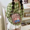 Bolsa Pequena Transversal Fofa de Alta Qualidade Explosiva de Primavera e Verão para Meninos e Meninas, Mochila de Ombro Leve para Bebê com Estampa de Desenho Animado de Capivara