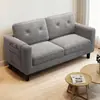 Sofá para sala de estar, apartamento pequeño, casa de huéspedes, casa de alquiler, sofá de dos o tres plazas, tela de pana, tienda de ropa, oficina sencilla