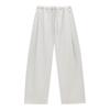 Love and Nancy Trece Líneas Minimalista Otoño Estilo Coreano Tencel Cintura Elástica Cordón Color Sólido Curvos Casual Pantalones Largos 02687