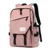 Bolso de Hombro Doble de Color Sólido Simple Unisex para Estudiantes Mochila Escolar de Gran Capacidad Mochila Casual para Viajes al Aire Libre Bolsa para Computadora