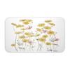 Nuevo estilo especial transfronterizo pequeño fresco flores amarillas pintado a mano poliéster estampado estera impermeable cortina de ducha YL1122