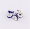 Accesorios para joyería DIY 4-10 mm rueda taladro espaciador con cuentas redondo anillo de pedrería borde recto espaciador de rueda de coche