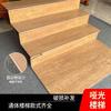 Azulejo Mate Baldosa para Peldaño de Escalera Borde Curvo Vidriado Completamente Mármol Una Pieza Antideslizante Imitación Madera Baldosa para Escalera