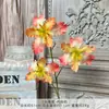 3 Cabezas de Iris, Lirios Pequeños, Flores de Seda para Decoración de Fondo de Escenario, Adornos de Pared de Flores Guía de Hotel, Arreglos de Flores Artificiales