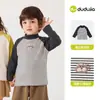 [Colección de Ropa Interior] Camiseta de Manga Larga para Bebé Dudu, Ropa Interior de Otoño para Niños, Top de Capa Base para Niñas, Ropa para Niños