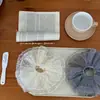 Accesorio para el Cabello de Malla Ins de Encaje con Puntos Estilo Coreano, Goma para el Cabello Scrunchie Francesa de Alta Gama, Accesorio Suave para el Cabello de Malla de Encaje