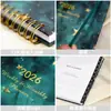 Planificador Semanal Transfronterizo 2026 A5 Planificador en Inglés Amazon Cuaderno de Espiral de Aspecto Elevado Logo Personalizado