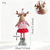 Adornos de decoración navideña, regalos para niños, Papá Noel, muñeco de nieve, renos, muñecos retráctiles, muñecos de juguete, decoraciones