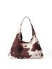 Bolsa de Ombro Feminina Dongdaemun Coreia do Sul Padrão Vaca Nova Bolsa de Axila Nicho Moda de Alta Qualidade Tendência Bolsa Satchel Versátil