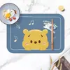 Jogo Americano de Couro Infantil, Toalha de Mesa High-End Estilo Ins, À Prova d'Água e de Óleo, Toalha de Mesa para Aluno do Ensino Fundamental, Tapete para Mesa de Estudo