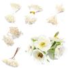 Flor Artificial Bege 90 Galhos Miolo da Flor 1mm Estames de Flor de Chiffon Frutinhas Pequenas Material DIY Feito à Mão Flor Envolvida Acessórios Soltos