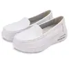 Zapatos de Enfermera de Piel de Vaca para Mujer con Doble Amortiguación de Aire, Absorción de Impactos, Suela Plana Suave, Antideslizantes, Transpirables, Cómodos para Estar de Pie Mucho Tiempo, Zapatos de Trabajo Ligeros