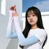 Proteção solar manga de gelo feminina degradê Seda de Gelo fabricantes de manga de gelo atacado proteção UV para atividades ao ar livre, manga para luvas de equitação e direção
