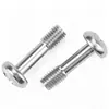 Tornillos de acero inoxidable 304 de cabeza redonda y cabeza de cruz no aflojables, tornillos de cabeza avellanada con ranura de cruz, pernos de rosca parcial M3M4M5M6
