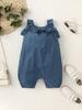 Mono vaquero nuevo para bebé, traje corto de escalada, verano, algodón, tirantes para niños y niñas, mono para bebé, bolsa de pedos