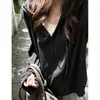 Moletom preguiçoso com capuz cor de café para mulheres, novo estilo primavera e outono, estilo coreano, toque de alta qualidade, solto e modelador, manga longa, top jaqueta de fleece escovado