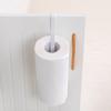 Porta-papel de cozinha Rack de armazenamento para filme conservante de geladeira Rack de armazenamento Rack de armazenamento Rack de armazenamento Suporte para papel higiênico montado na parede sem furos Suporte para papel toalha