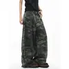 Tendencia de comercio transfronterizo sensación original holgados OV camuflaje hip-hop estilo americano diseño de pantalones largos ropa de trabajo pantalones casuales de pierna ancha hombres