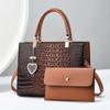 Bolsa de grande capacidade feminina, nova moda outono e inverno 2023, bolsa tote com texto, bolsa transversal de ombro