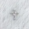 Brincos de Coração em Liga de Titânio F136 com Zircônia e Cruz Piercing Labial Zircônia G23 Titânio Rosca Interna Cabeça de Joia