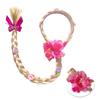 Diadema de Princesa Cabeza de Niña Transfronteriza de Amazon Corona Infantil Accesorios para Trenza de Cabello Largo Trenza Peluca de Flor de Cabello Largo
