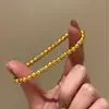 Pulsera de Cuentas Doradas Antiguas Popular de Xiaohongshu para Mujer, Nueva Pulsera de Cuentas Estilo Chino, Exquisita Joyería de Mano