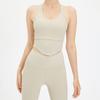 Celebridade on-line ao vivo popular I-shaped yoga beleza volta em forma de U esportes fitness top outer wear cabresto corrida esportes cuecas